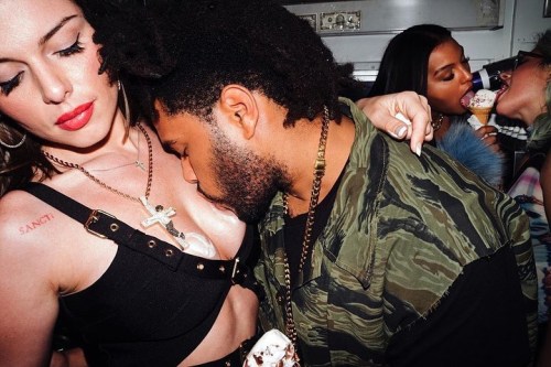 off-real:  The Weeknd & Julia Fox(source:
