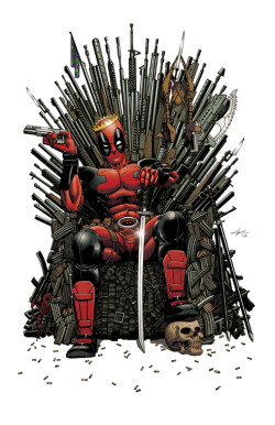 astonishingx:  Game of… Deadpool? by Ian Navarro  :-) huge smile for good ole wade Wilson