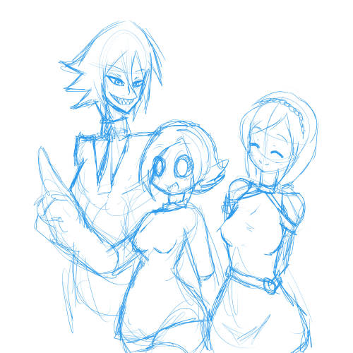 asknikoh:  18/01/16 stream doodles. Some pics i had in mind and some that just came out out of nowhere. 