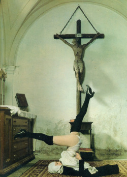 blueblackdream:  Marina Pierro in Interno di un convento, 1978 (dir. Walerian Borowczyk)