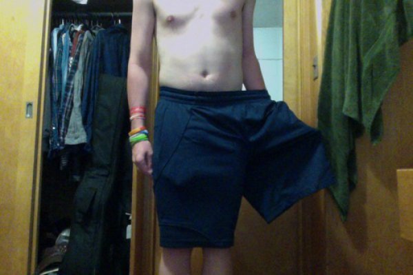 collegehumor:  Check Out These Guys Wearing Dresses Made Out of Gym Shorts [Click