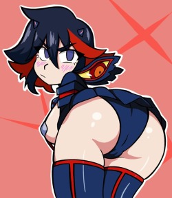 grimphantom2: ninsegado91:   samurairenner:  i prolly need a break from bnha girls but ryuko used to be a wife so i was like ey lets draw her  also i keep forgetting my signature so my arts prolly gonna get out there and then no one will know （ ・∀・）