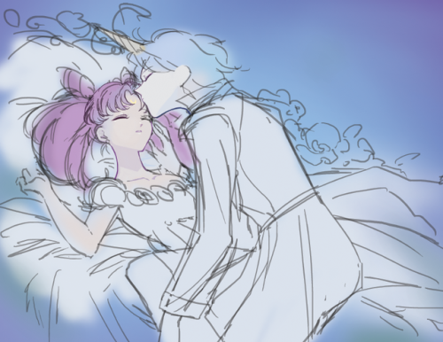 Drawing some Chibiusa x Helios