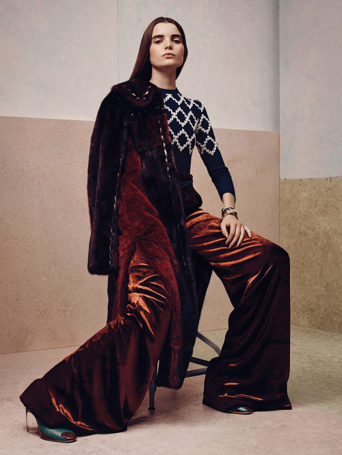 Beyond Retro: Michelle Van Bijnen by Gregory Harris for Vogue China October 2015.