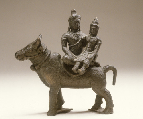 Cambodian Shiva and Uma on the Bull Nandi, between 1100 and 1150. Here is the Hindu g