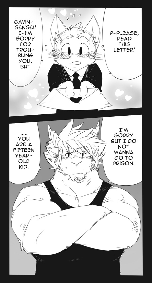 gengacanvas:  Some student is crushing on Gavin. =EDIT= Added a new strip! 