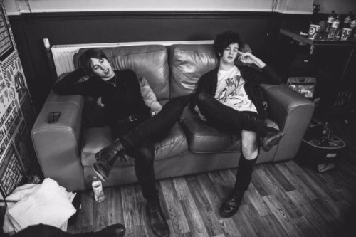 healydanes:  Matty Healy and Van McCann backstage at the CATB gig in London