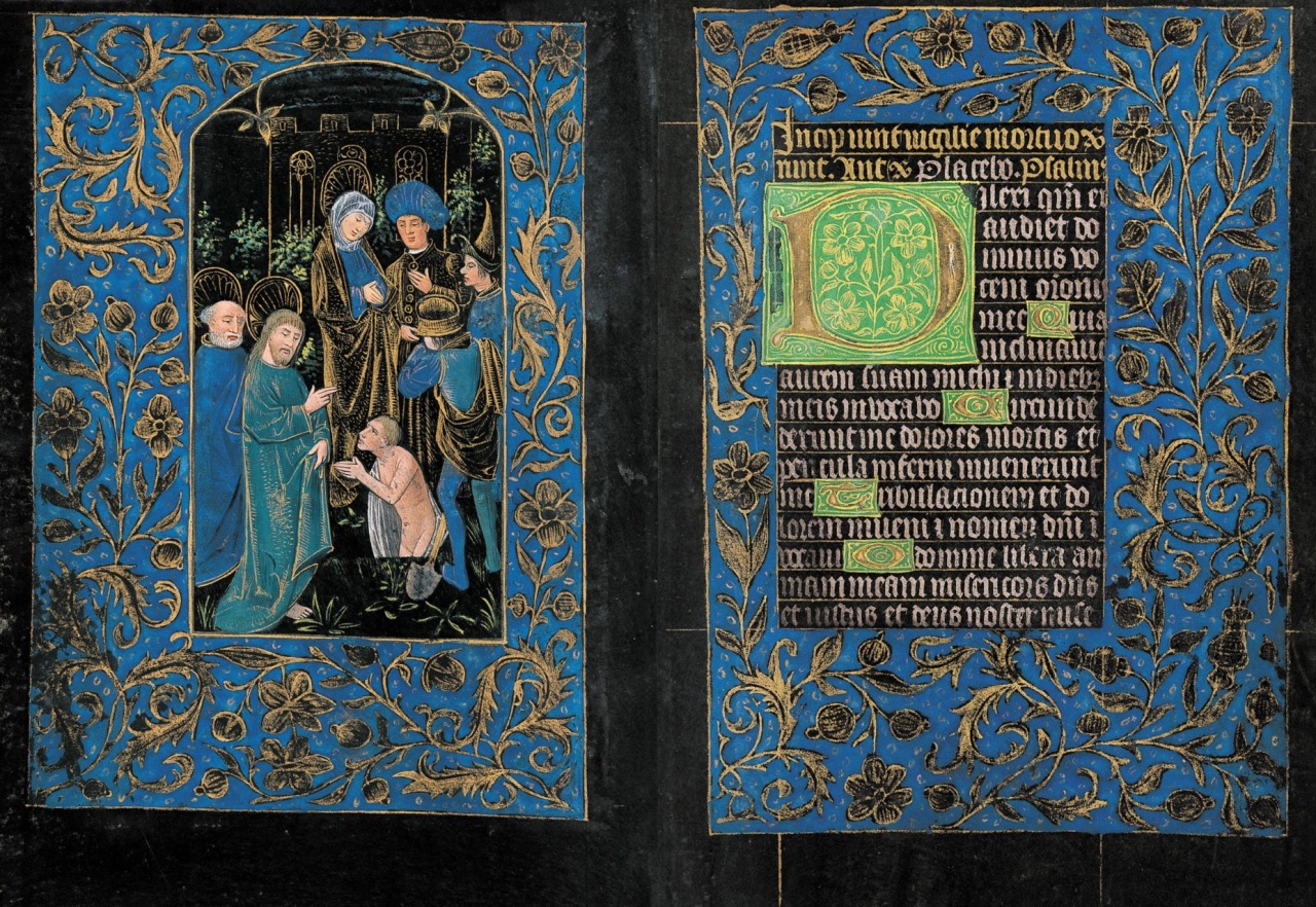 This Book of Hours, referred to as the Black Hours, is one of a small  handful of