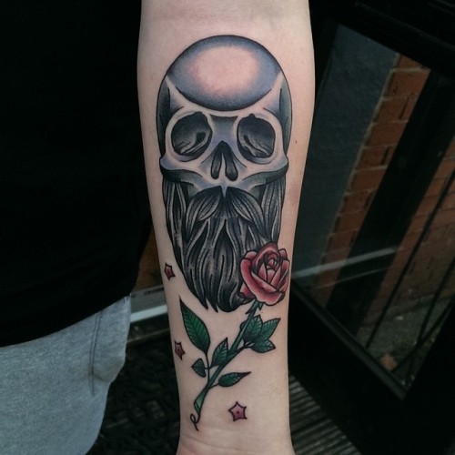 nickwhybrow:  Alex got his first tattoo today. Thanks Alex.
