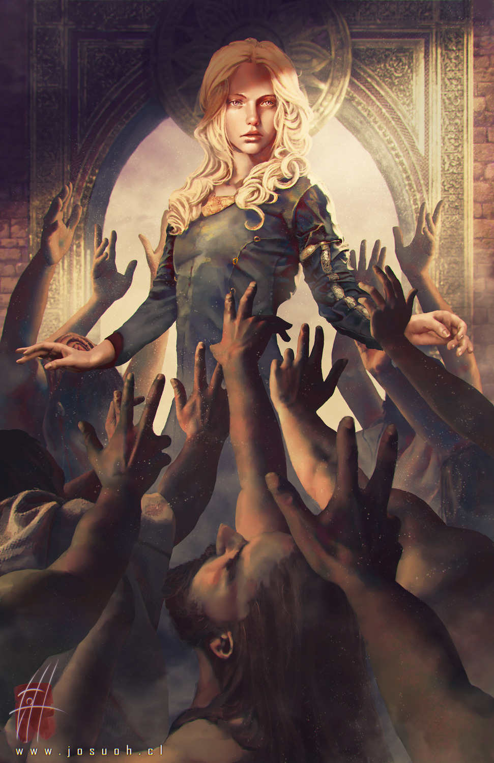 gameofthrones-fanart:  Mhysa: Amazing Daenerys Stormborn Artwork by Josu 