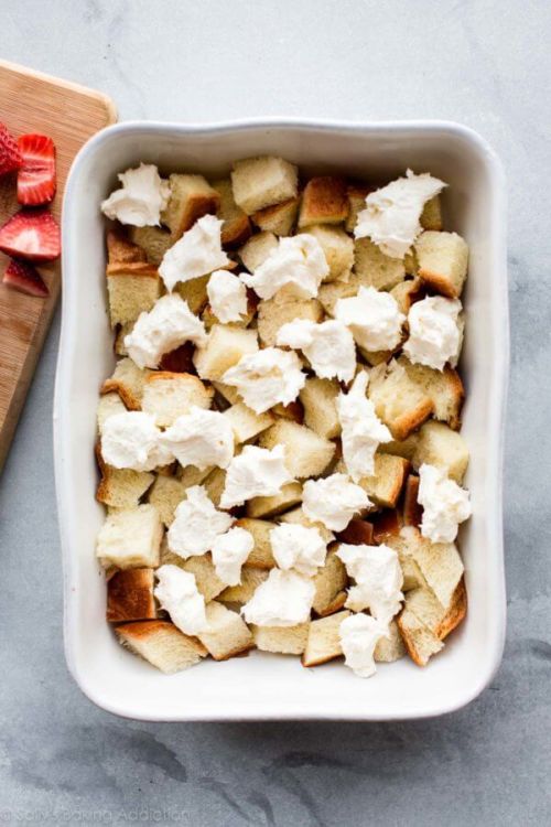 Strawberries ‘n’ Cream French Toast Casserole 