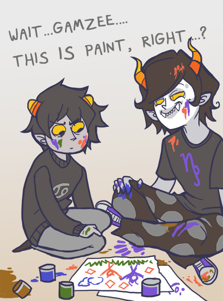 FREELANCE DISCO VAMPIRE — Anonymous asked harlequinpants: Karkat an gamzee ...