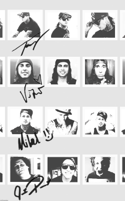 vicfwentez:  pierce the veil 'filmstrip' (do not remove)                           