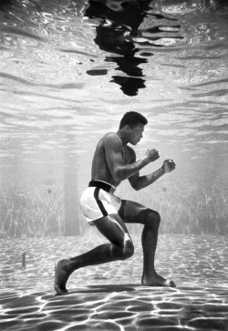 playstatixn:  Muhammad Ali training in a