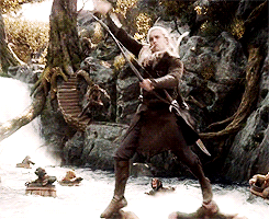 theheirsofdurin:  Legolas being a little shit 
