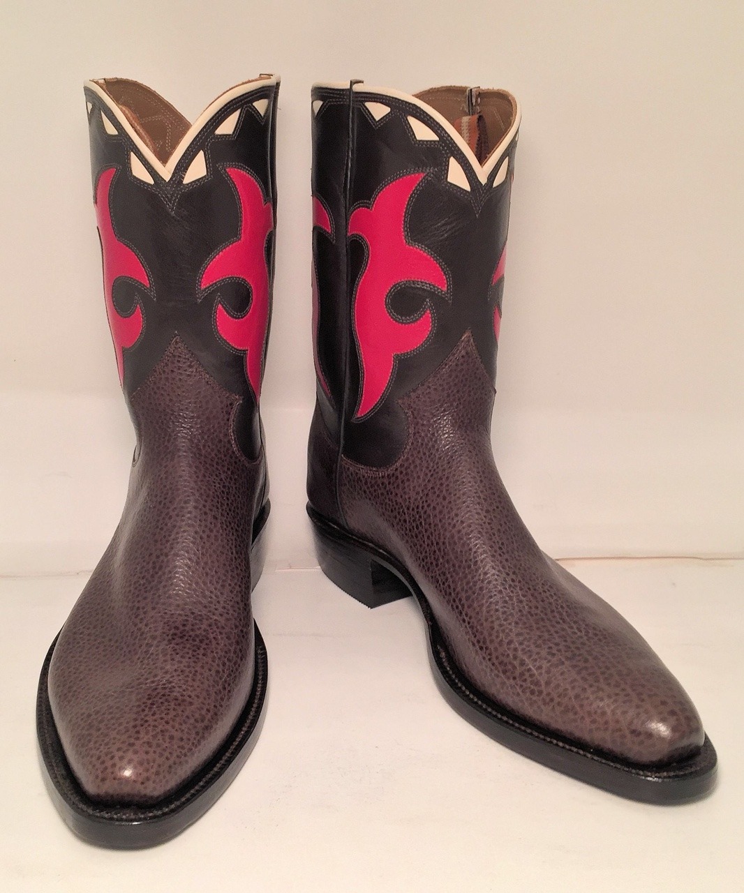 kangaroo skin cowboy boots