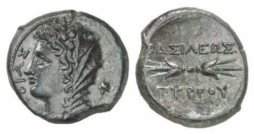 romegreeceart:Phthia of Epirus  - mother of Pyrrhus* Queen of Epirus (4th century BCE)* issued 