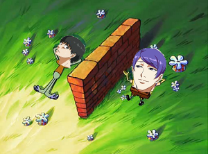 weeb-hime:  This is great. Just the three of us. You.. me.. and this brick wall you