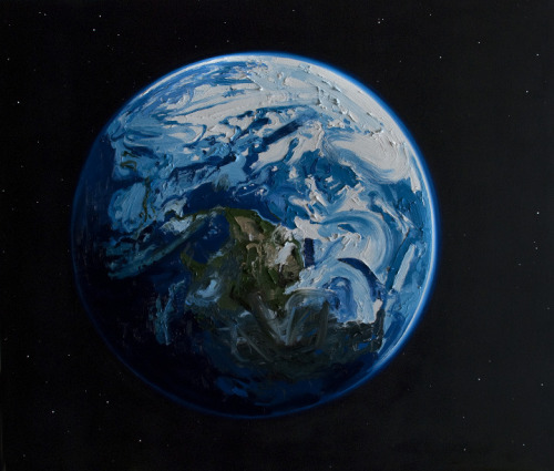 creewillow:  museumuesum:  Erik Olson I Fucking Love Space, 2011 oil on panel, 48 x 36 inches Mercury, 2011 oil on panel, 48 x 36 inches Venus, 2011 oil on panel, 48 x 36 inches Earth, 2011 oil on canvas, 72 x 84 inches Mars, Fear & Dread, 2011 oil