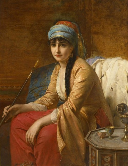 Oriental woman by Henri-Guillaume Schlesinger