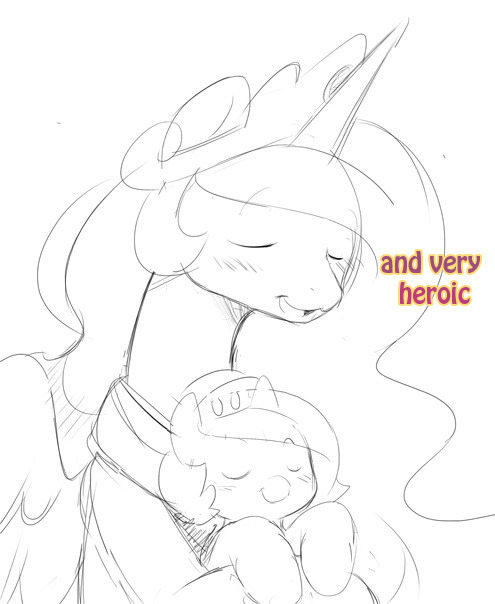 woonaknight:  Princess Celestia: I feel safer already  Hnnng &lt;3