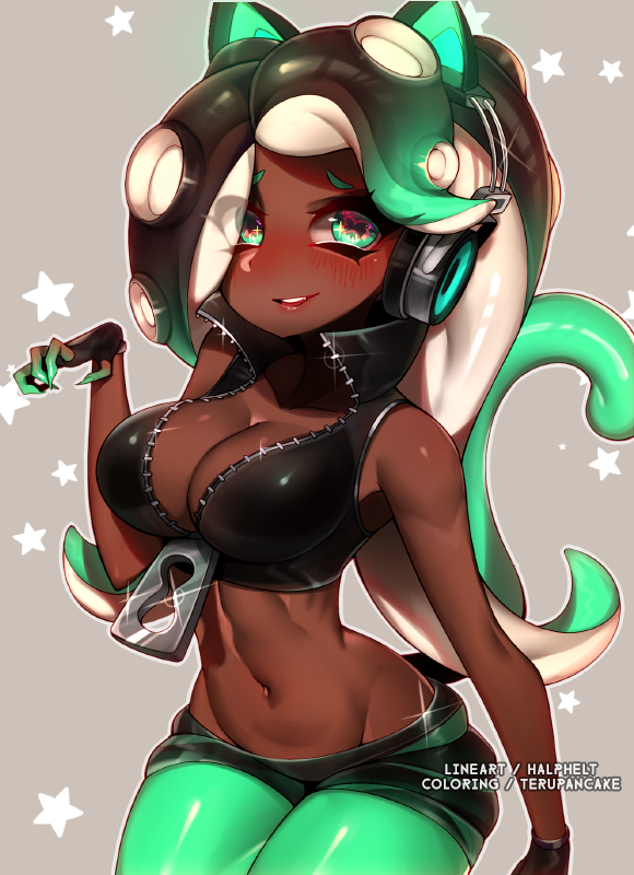 terupancake: Collab with the amazing @halpheltsgallery​ (twitter) ur lines are