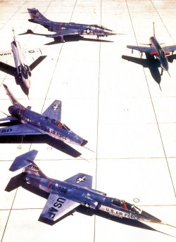 Classicnavalair:  @Classicnavalair Usaf F-104A And Other Century Series Aircraft