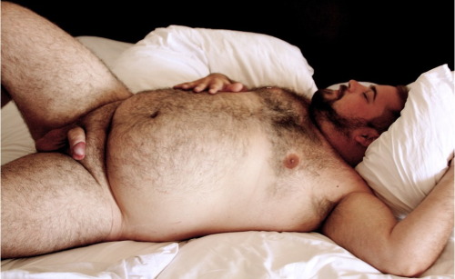 armpitluvrs:  Husky Bear Sleeping 
