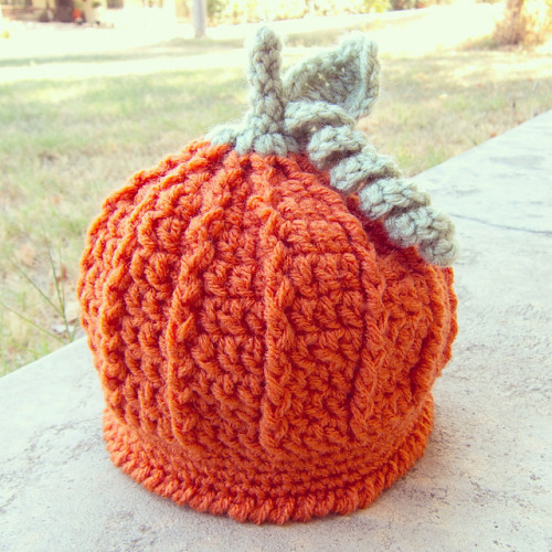 Free Crochet Pattern - Pumpkin Harvest Hat by Cathy Kurtz