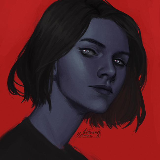 drawingllamas: not sure what i wanted to achieve here   Instagram | Support me on