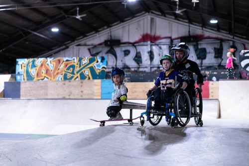 Fearless Faces Of This Weekends Kids Clinic Put On By The Lion-hearted Skater Boys Of @AdaptiveSkatewith