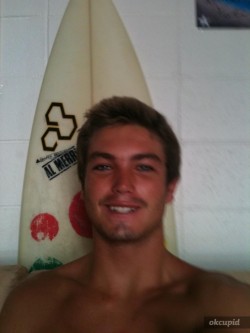hot4dic2:  kinkandcatfish:  Kaj W. from California. He’s as dumb as bricks and a total surfer dude. Enjoy. He sent me some seriously kinky videos too. I may upload those at a later time if I have incentive.   Hot4dic2.tumblr.com —— Follow me and