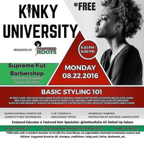 TODAY!!! Have you registered yet?  #KinkyUniversity is *FREE with donation. Offering classes on basi