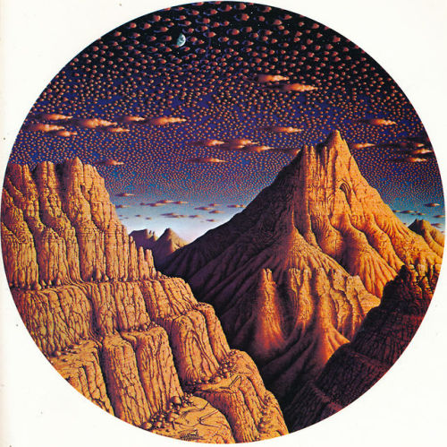 martinlkennedy:  Canyon by Bill Martin (1972). From the book Visions (1975, published by Pomegranate). 
