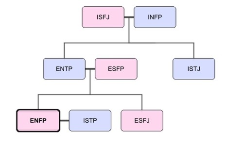 Personality type family trees are really interesting to analyze and consider family dynamics. These 