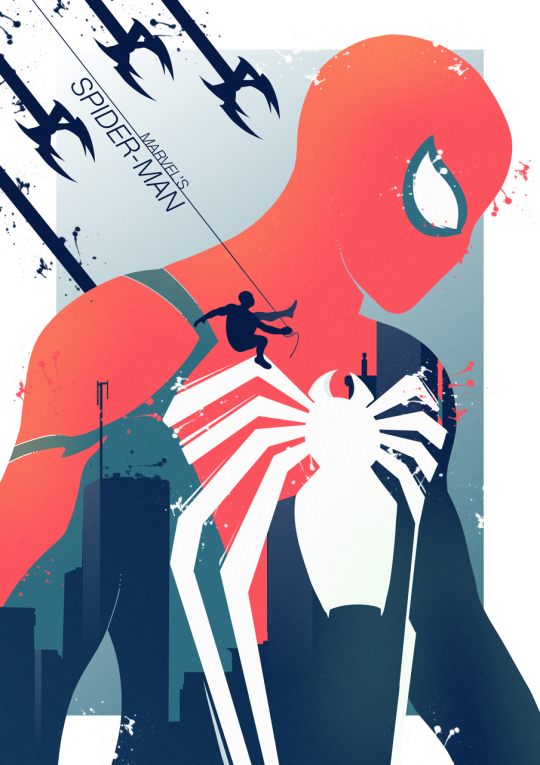 legionofpotatoes: I caved. I have no time for personal projects whatsoever, but I just had to knock a vector doodle out for the heartbreakingly incredible Spider-Man on the PS4.  