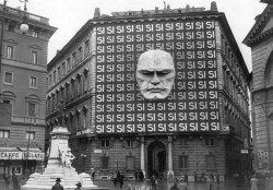erwin-und-panzer:  whattheendoftheworldlookedlike:  Fascist Party Headquarters, Rome, Italy, 1934.  “How can we make it obvious we’re the bad guys?” 