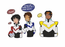 causeimanartist: Watch your back Lance  Based on one of @ironinkpen‘s Voltron headcanons   