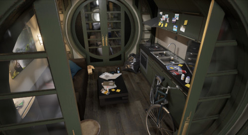 Artist: Paul Mader Title: Scifi Apartment 2018 “A Small Apartment For Personal Scifi Project In Unreal