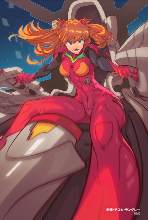 edwinhuang:Asuka illustration :)