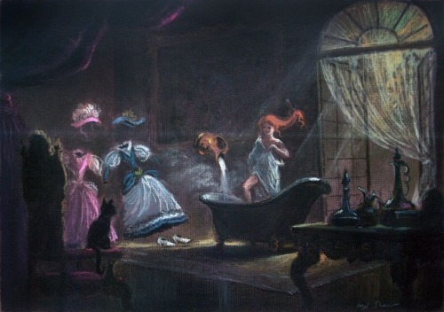 talesfromweirdland: I featured Mel Shaw’s concept paintings for Disney’s The Black Cauldron a few da