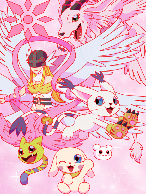 The last Digimon picture for the time being, completing the set! Here is Tailmon and friends! &lt;3T