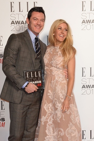 tomhiddlesedits:Luke Evans and ellie goulding at the elle style awards 2015 luke
