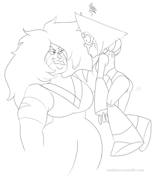 I was going through my older files when I found a sketch SO OLD it was done before I knew what Peri looked like without her limb enhancers. So I decided to clean it up and line it.…I think she has a wedgie…