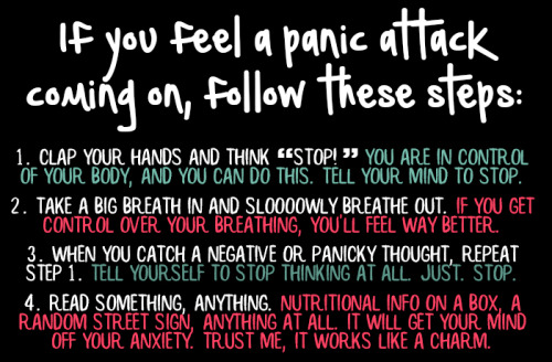 motivation-gems: Anxiety 101: PANIC ATTACKS!Panic attacks are defined as “A sudden feeling of 