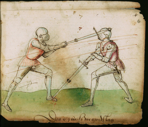 Jörg Wilhalm, Fechtbuch, Fencing book, 1520. Including blood &amp; deathblow. Ink drawing. Oettingen