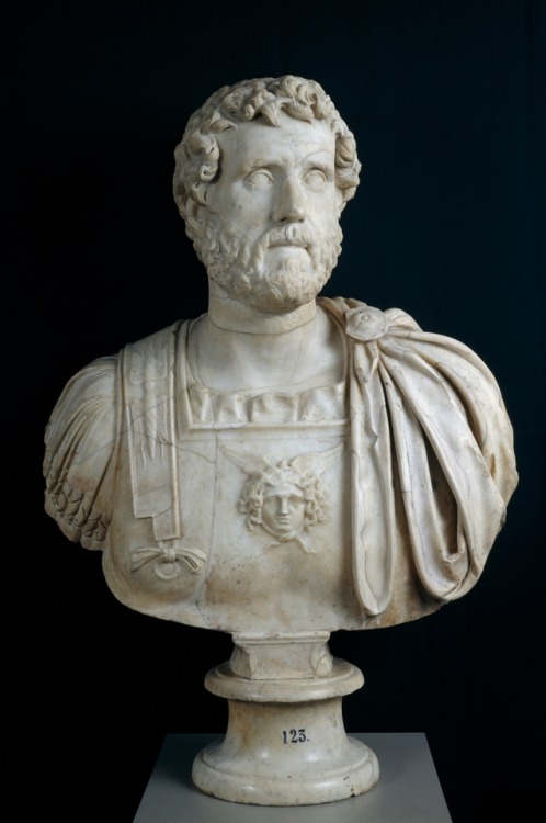 historyfilia:The Emperor Antoninus Pius Sculpture on marble, 140 CE