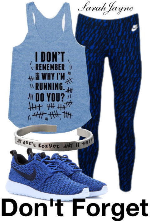 Don’t Forget Running Series by sarahjayne-loves-fashion featuring blue sneakers