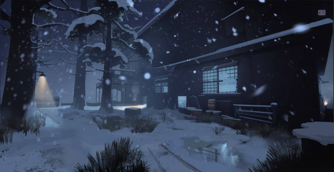 Identity V These Are The Artwork Screenshots Of The Snowy Map