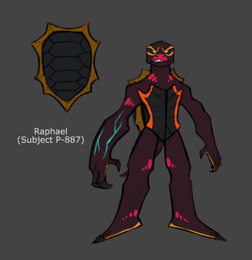 winslowdraws:my TMNT AU designs They’re based on the Ryukyu Black-Breasted Leaf Turtle with face mar